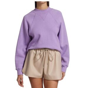 A.L.C. Archie Mock Neck Cotton Sweatshirt
